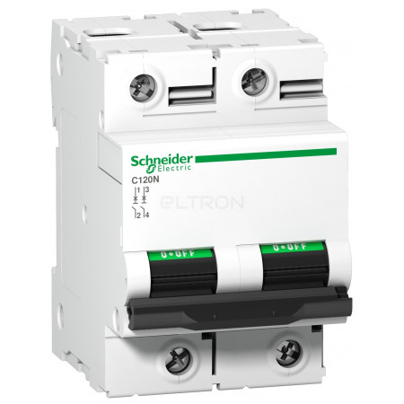 Автоматический выключатель Schneider Electric C120N (Acti9) 2P 63А тип C 10кА (A9N18360) фото