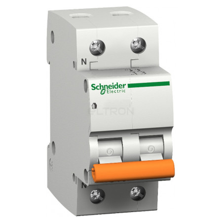 Автоматический выключатель Schneider Electric ВА63 (Домовой) 1P+N 6А тип C 4,5кА (11211) фото