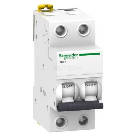 Автоматичний вимикач Schneider Electric iK60 (Acti9) 2P 6А тип C 6кА (A9K24206) фото