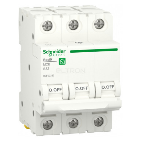 Автоматичний вимикач Schneider Electric Resi9 3P 32A тип B 6кА (R9F02332) фото