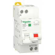 Дифференциальный автоматический выключатель Schneider Electric Resi9 1P+N 16А 30мА хар-ка C тип АC мини-фото