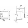 Диференційний вимикач (ПЗВ) Schneider Electric Resi9 4P 40A 30мА тип AC зображення 2 (габаритні розміри)